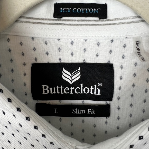 Buttercloth Pearl Snap Front Knit Shirt Icy Cotton - Picture 5 of 5